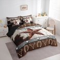 thumbnail image 2 of Feelyou Texas Stars Bedding Comforter Set 7-Piece, Cowboy Boot Full Bedding Set, 2 of 7
