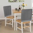 thumbnail image 5 of Farmhouse Black White Striped Chair Back Covers, Removable Chair Covers for Dining Chairs Set of 4, Washable Chairs Slipcovers Back Seat Protector for Wedding Party 19"x20", 5 of 9
