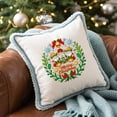 thumbnail image 7 of 28Pcs Christmas Santa Claus Water Soluble Hand Sewing Stabilizers 8.3"x11.7" Christmas Dwarf Gift Embroidery Pattern Stabilizer 4 Sheets Snowflake Stick and Stitch Embroidery Paper Sticker, 7 of 7