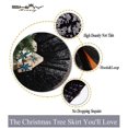thumbnail image 4 of 30 Inch-Black-Sequin Christmas Tree Skirt Holiday Tree Decoration-1026E, 4 of 7