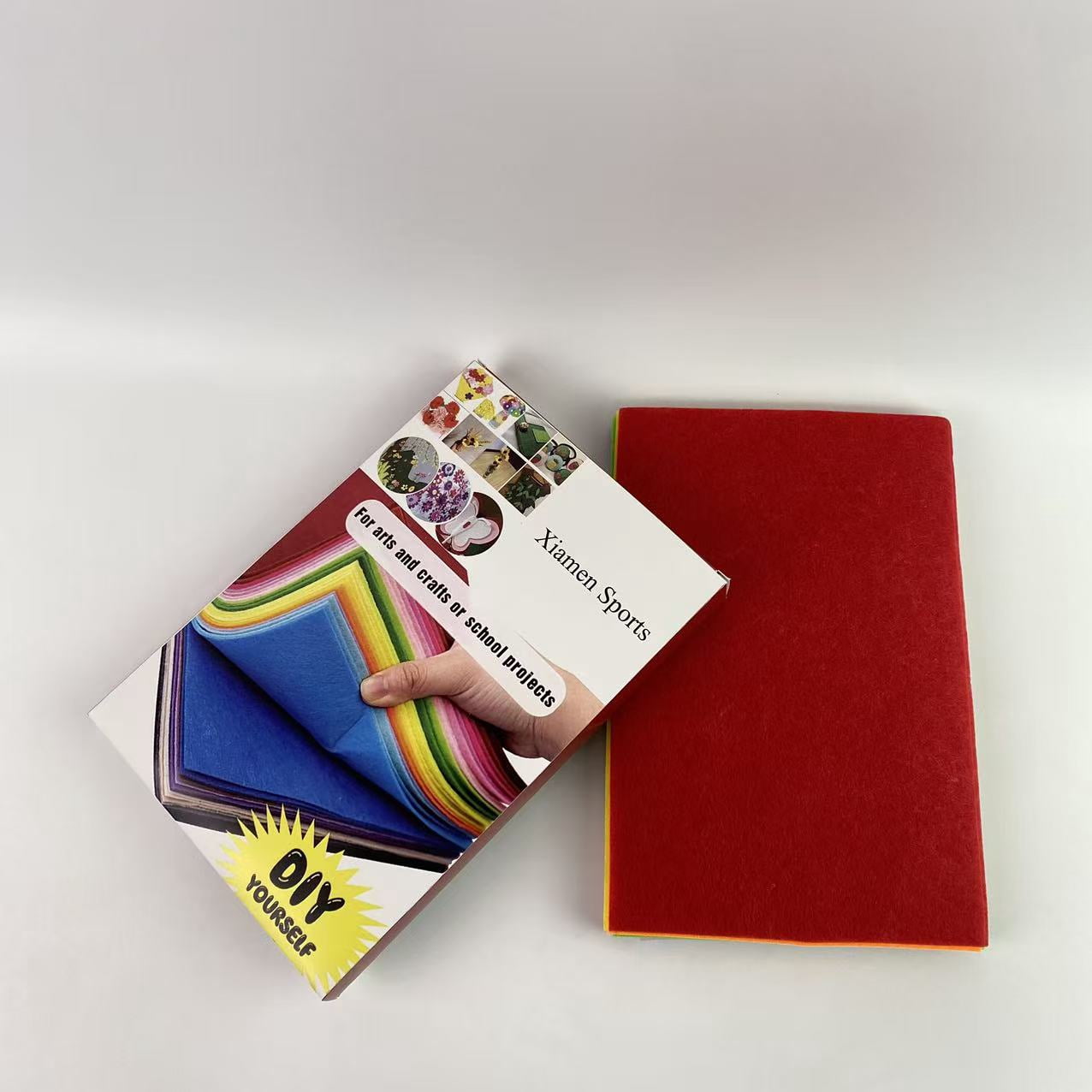 Xiamen Sports woollen cloth,Felt Fabric Sheets, 12" x 8" Craft Felt Fabric Sheets, Assorted Felt Stiff Fabric Square, DIY Sewing Crafts, Patchwork