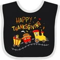 thumbnail image 3 of Inktastic Happy Thanksgiving Turkey Train with Food Boys or Girls Baby Bib, 3 of 4