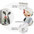 thumbnail image 7 of Shower Curtains Cow Rose Bath Curtain Farmhouse Animal Waterproof Bathroom Shower Curtain Set with Hooks Decoration 72 x 84 Inches, 7 of 7