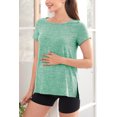 thumbnail image 5 of PARNIXS Women's Short Sleeve Split Side Pregnancy T-Shirts Maternity Clothes, Small, 5 of 8