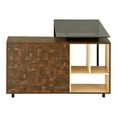 thumbnail image 4 of Techni Mobili RTA-385DL-OAK L-Shape Corner Desk with Multiple Storage, Oak, 4 of 6