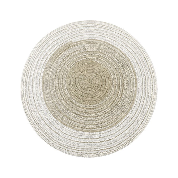 JDEFEG Home Essentials Dining Set Round Round Insulation Mat Table Mat Western Food Placemat Bowl Mat Tea Mat Dining Table Set for 8 Kitchen Essentials for New Home Beige