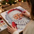 thumbnail image 4 of Christmas Diamond Painting Kit Featuring Santa Claus 5D Design with Full Drill Rhinestones, Festive Wall Art for Adults Relaxation, Holiday Craft Gift 1 Pack, 4 of 4