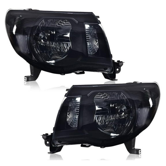 Fit For 2005-2011 Toyota Tacoma Smoke/Black Headlights Assembly Left & Right
