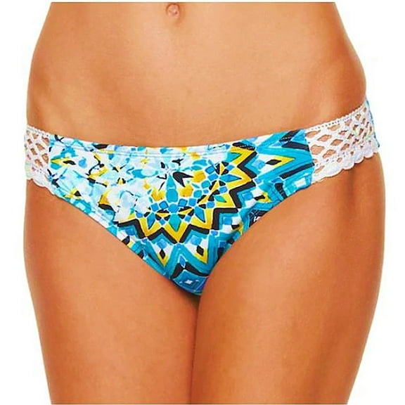 Apt 9 Kaleidoscope Print Crochet Hipster Swim Bikini Bottoms Swimwear Women's Medium