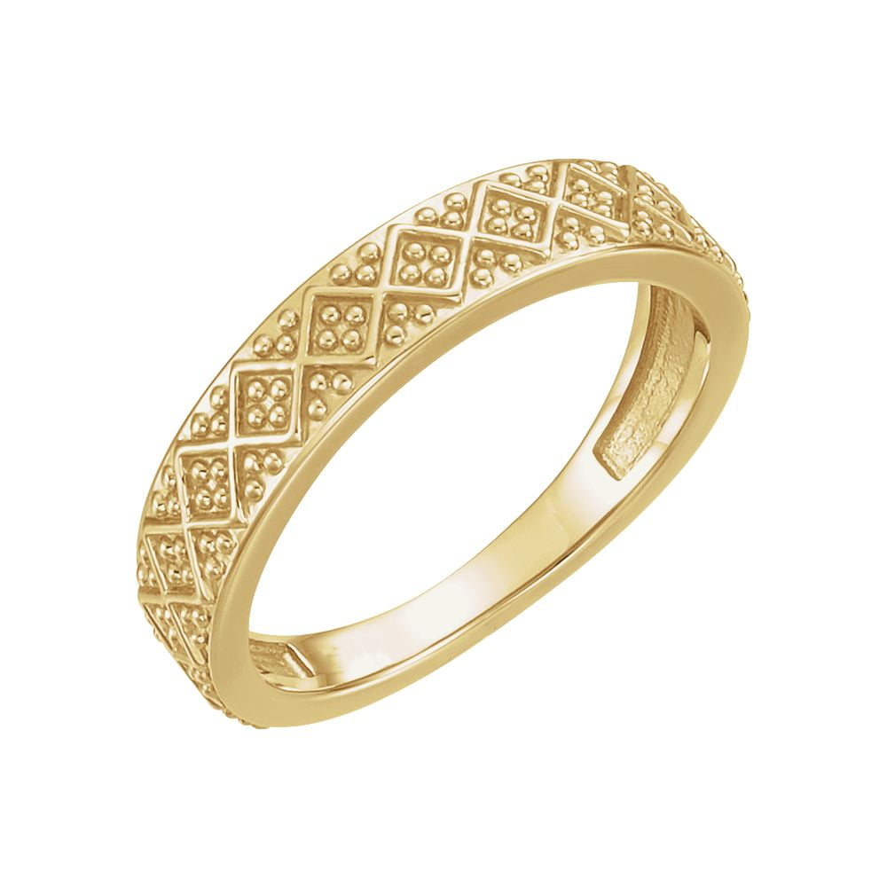 JewelryWeb - 14k Yellow Gold Stackable Ring Size 6.5 Jewelry Gifts for
