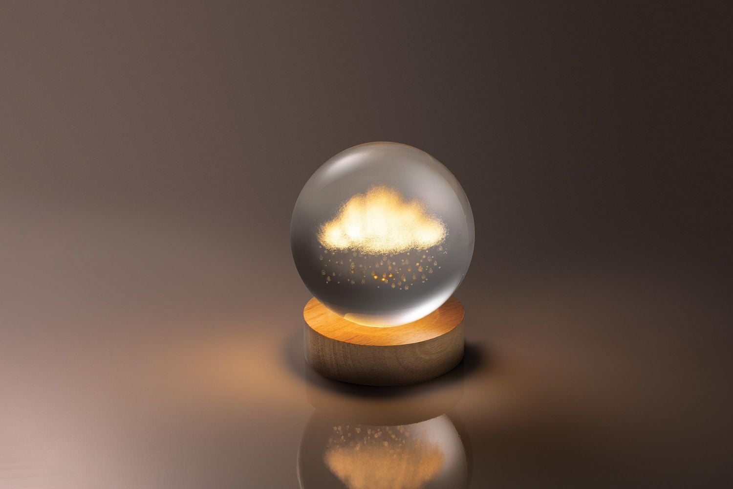 Merkury Innovations 3D Flottant Nuage Cristal Orbe Lumière Lumière d'orbe cristal nuage