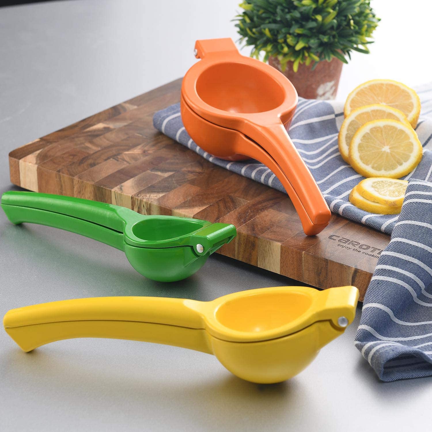Presse-agrumes Manuel En Aluminium - Pour Citrons, Oranges, Petits Fruits - Design Anti-goutte, Stable (23 Cm)