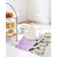 thumbnail image 4 of Purple Easter Kitchen Dish Towels for Drying Dishes Set of 4, Spring Botanical Floral Rabbit Butterfly Waffle Weave Microfiber Hand Tea Bathroom Towels Quick Dry & Absorbent Towel 12x12, 4 of 7