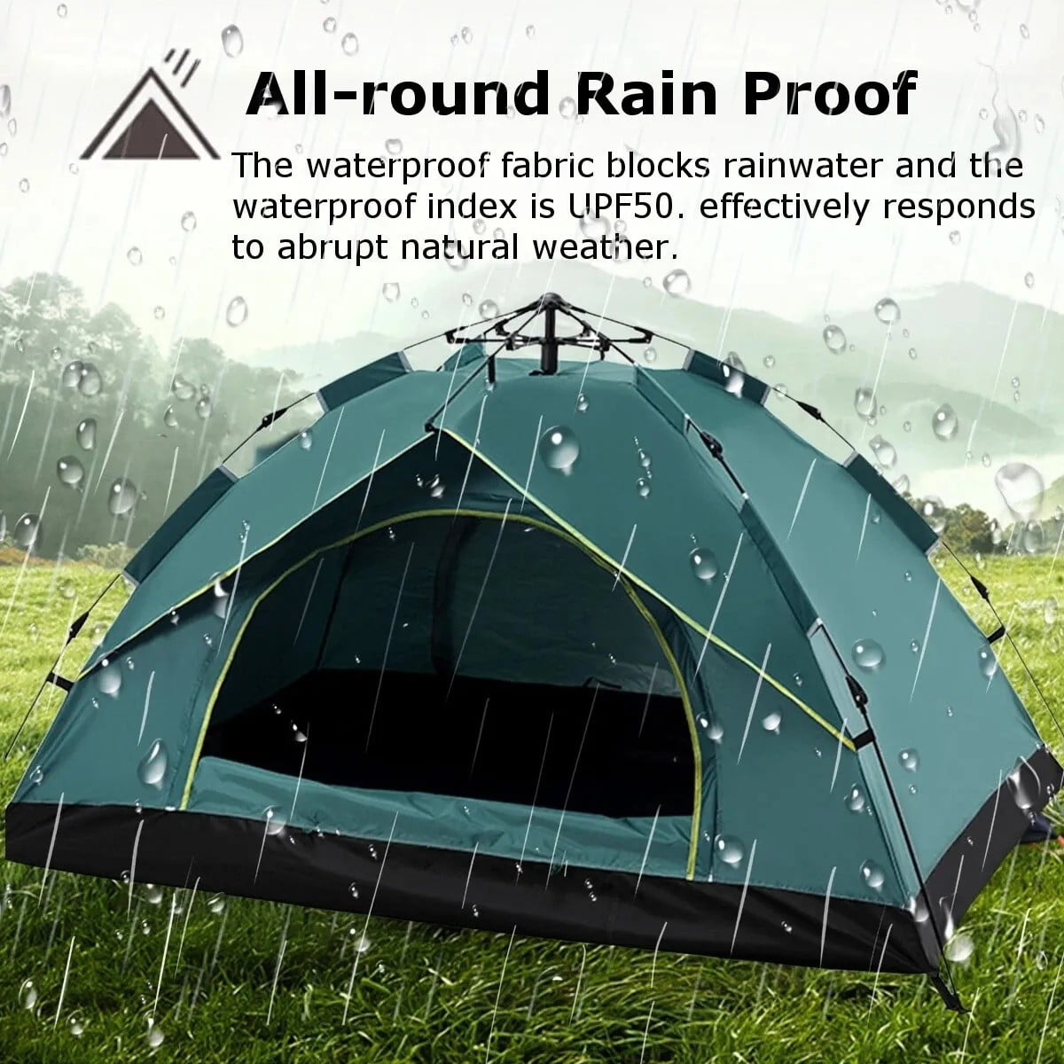 COSTYLE 3-4 Person Pop Up Camping Tents Waterproof Portable Dome Tent for Hiking