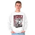 thumbnail image 3 of Cool Rich Popeye Respect The Hustle Men's Crewneck Sweatshirt Brisco Brands X, 3 of 6