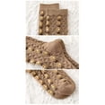 thumbnail image 4 of Cute crew socks with floral pattern for women, teens, girls, cottagecore, ruffles, vintage, 4 of 7
