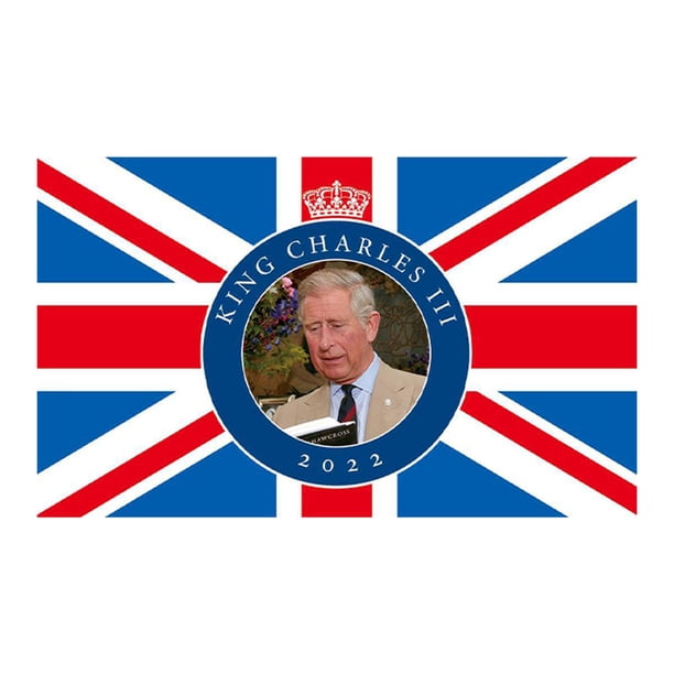 Ibaste British King Charles III Flag Polyester King Charles 3rd 