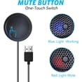 thumbnail image 3 of USB Microphone,Desktop Computer Mic, USB Conference Microphone with Mute Key, Plug & Play 360°Omnidirectional Condenser PC Laptop Mics,for Online Calls/Class/Recording Video (Not a Speaker), 3 of 7
