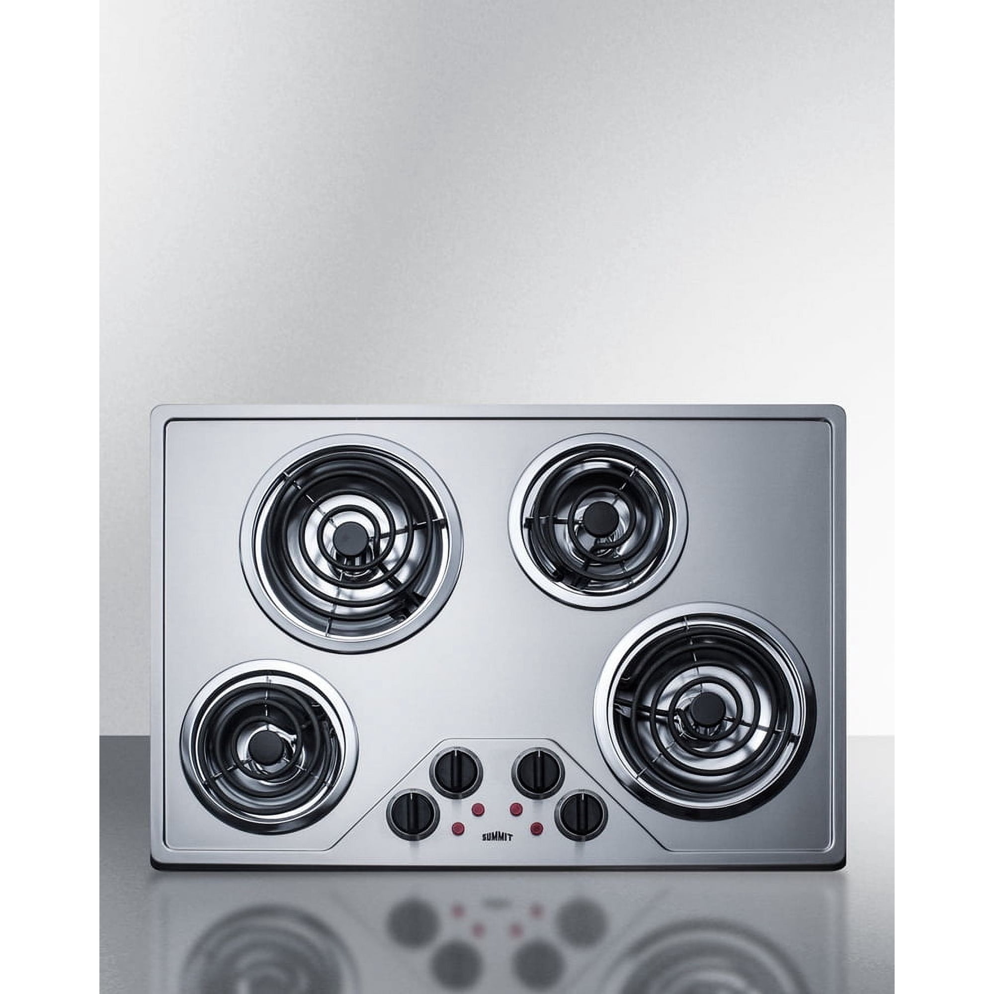 30" Wide 230V 4-Burner Coil Cooktop