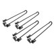 thumbnail image 1 of Observaciones para realizar pedidos: 4 piezas/juego con 16 tornillos Patas de gato patas plegables negras con funda de goma [4 piezas 510 mm] ANGGREK Otros, 1 of 8