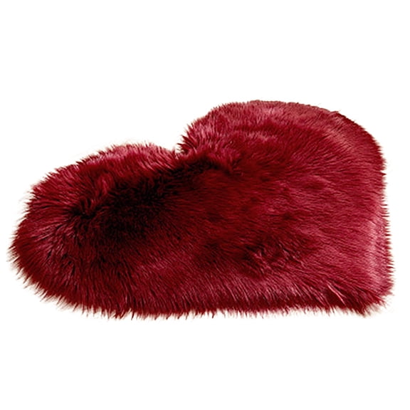 Area Rug Tyeign Carpet Sheepskin Shaggy Slip Imitation Rugs Non Mats Wool Faux Bedroom Home Textiles Rugs for Bedroom Rug Rugs for Living Room Carpet Rugs Bedroom Rug Alfombras Para Habitacion Wine
