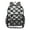 Checkered Small Hearts, variant on Clear Backpack 12L Large Capacity Transparent Waterproof Burgundy Polka Dot