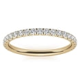 thumbnail image 3 of Solitaire Brilliance 2mm Lab Grown Diamond Stackable Engagement Ring, Half Eternity Wedding Stackable Band Solid 14K Yellow Gold, Ring Size 6, 3 of 5