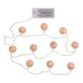thumbnail image 2 of Perfect Holiday Moroccan Rose Gold String Lights in Stars, Woven Balls - Battery Operated, Woven Balls, 2 of 5
