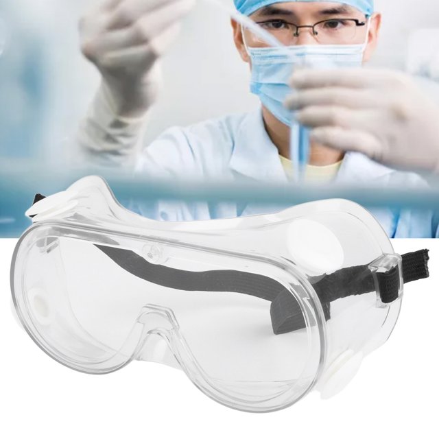 Sobre Anteojos, Gafas De Laboratorio A Prueba De Polvo De PVC Visión Clara Para Trabajar