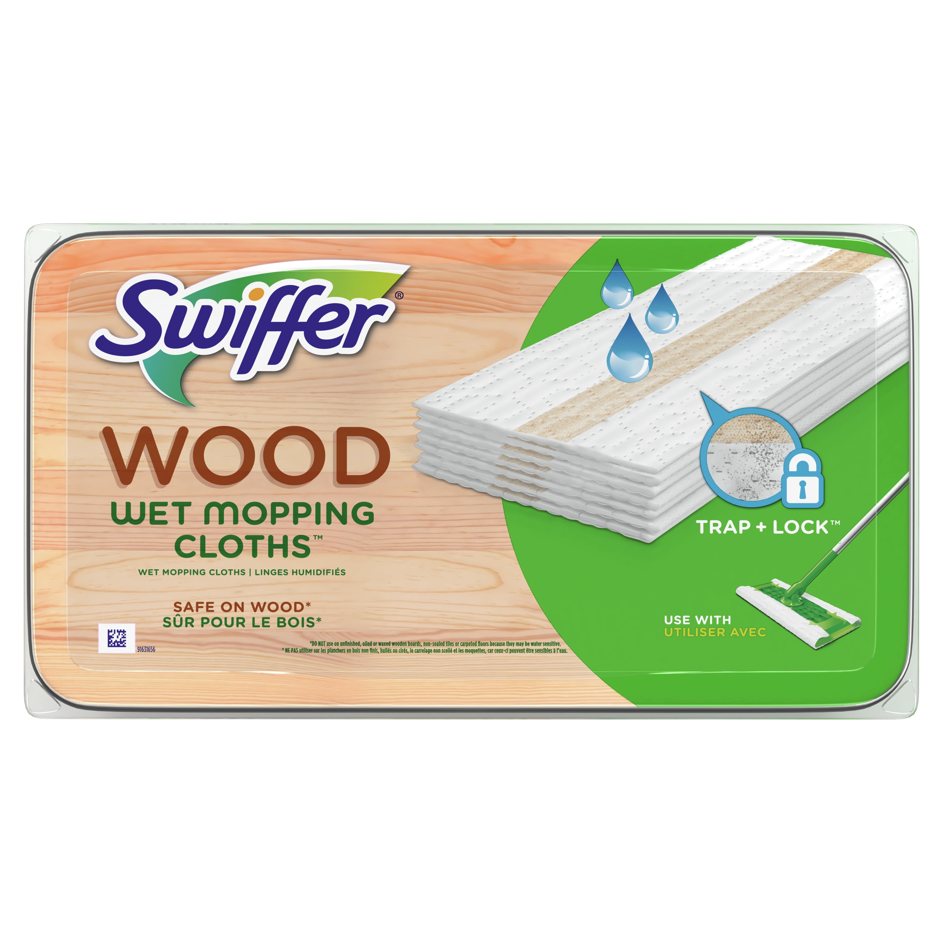 Swiffer Sweeper Wet Wood Floor Mopping cloths, 20 Ct