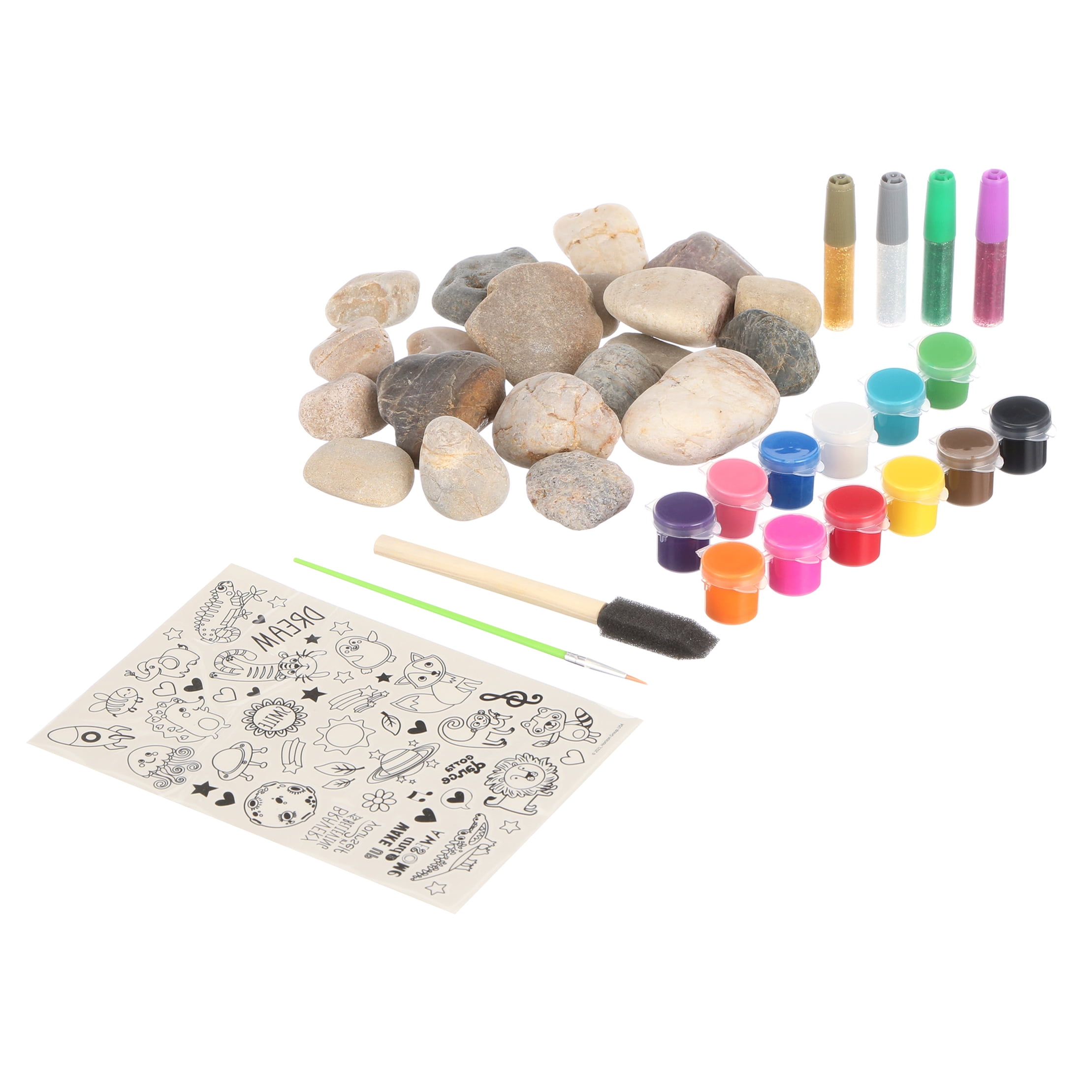 Aigybobo Kids Arts and Crafts Painting Kit, 6 Pack Paint Your Own Plaster  Stones for Kid Girl Ages 4-8, Creativity Art Supplies, Christmas Birthday