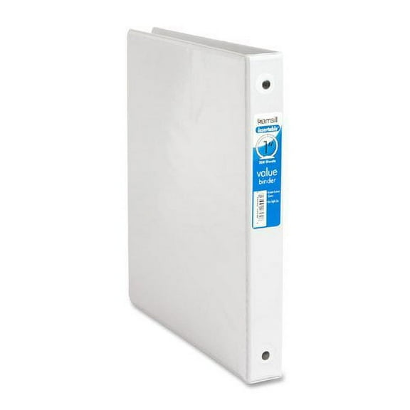 Samsill 18539 Round View Binder w/2 Pckts 1-1/2 in. Cap. 11 in.x8-1/2 in. BK/WE