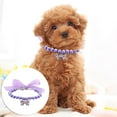 thumbnail image 1 of Elegant Pearl Adjustable Pet Collar for Dogs and Cats with Secure Chain Design, 1 of 4