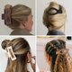 thumbnail image 5 of Hair Clips for Women 4.3 Inch Large Hair Claw Clips 8 pcs Square Claw Clips &, 5 of 5