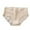 Beige, variant on ibuvkizy Panties for Women Pants Womens Underwear,Ladies Soft Stretchy Briefs,Women's Mid-waist Solid Color Threaded Lace Bow Breathable Underwear Briefs