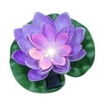 thumbnail image 1 of Abbracc Solar Powered LED Lotus Flower Light Floating Pond Garden Pool Lamp, 1 of 9