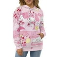 thumbnail image 2 of HELLO KITTY Hoodie with Pocket Anime for Men Women Couple Gift, 2 of 7