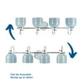 thumbnail image 3 of Dalton Collection Four-Light Farmhouse Polished Chrome Metal Shade Bath Vanity Light, 3 of 7