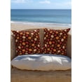 thumbnail image 5 of Outdoor Pillows Waterproof, Thanksgiving Fall Bedding Throw Pillows with Insert for Couch Sofa Bed, Orange Pumpkin Maple Leaf Botanical Brown 18x18 Inch Pillowcases Decorative Patio Pillow Set of 1, 5 of 8