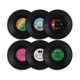 thumbnail image 2 of Juego de 6 posavasos para bebidas, posavasos retro con discos de vinilo para bebidas, protección de escritorio que evita daños en los muebles, 2 of 8