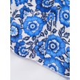 thumbnail image 4 of Linjinx Robe d'Été Décontractée pour Filles avec Collier Imprimé Floral Boho Robe de Plage Bleue 120, 4 of 6