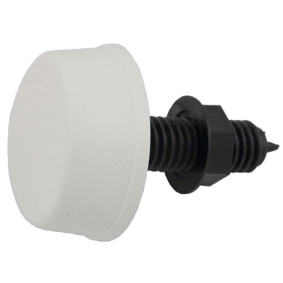 Herga 6433-CZZZ 0.8" HS 2" FD Threaded Air Button - White