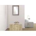 thumbnail image 3 of HomeRoots 477597 19.3 x 39.3 x 12.6 in. White & Light Oak Standard Accent Cabinet with One Shelf, 3 of 3