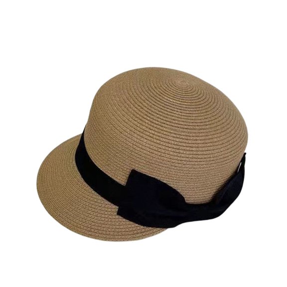 Sun Hat for Women Wide Brim Fedora Straw Uv Upf 80 Uv Protection Fishing Hat Summer Beach Hat Top Khaki One Size