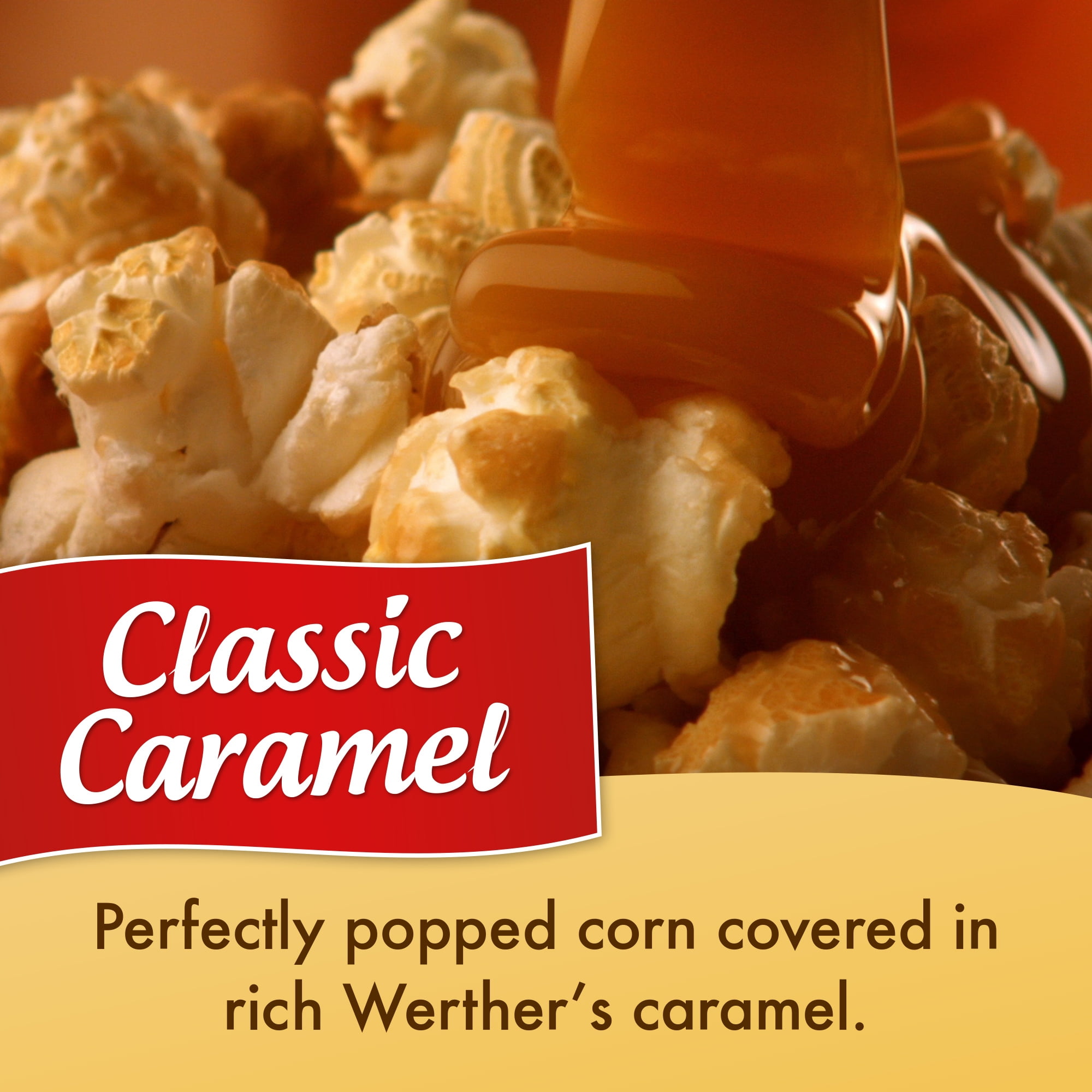 Werther's Original Caramel Popcorn, Classic Caramel, 5.29 oz (Pack of 6)