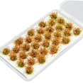 thumbnail image 5 of Rushawy 32 Pieces Modelling Flower Cluster Miniature Flower for Model Building Kits Sand Withered Yellow, 5 of 9