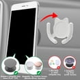 thumbnail image 4 of HOMEFOX Multi-Surface Holder Phone Grip with Strong Adhesive Sticky Gel Pad, White, 3 Count, 4 of 7