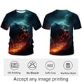 thumbnail image 3 of WHNBCW Funny Wolf Printed T-Shirt Animal Graphic Tee Shirt, 3 of 7