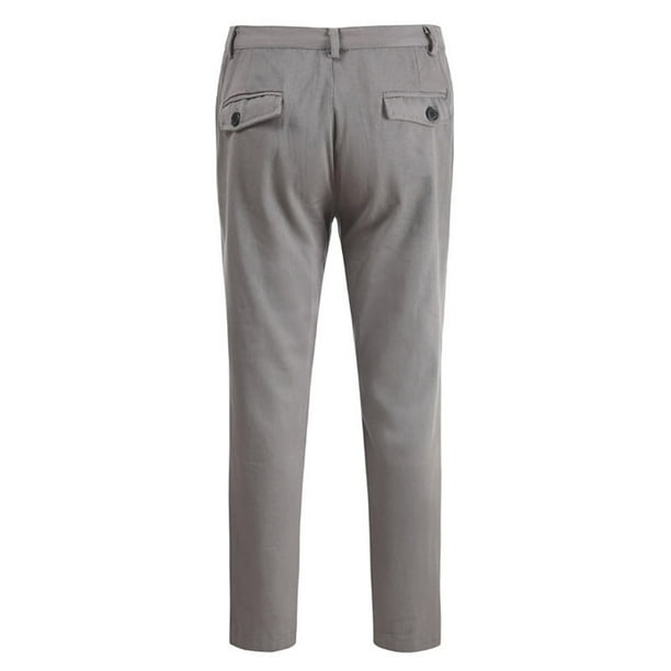 Men's Wide Drape Straight Trousers Light Business Straight