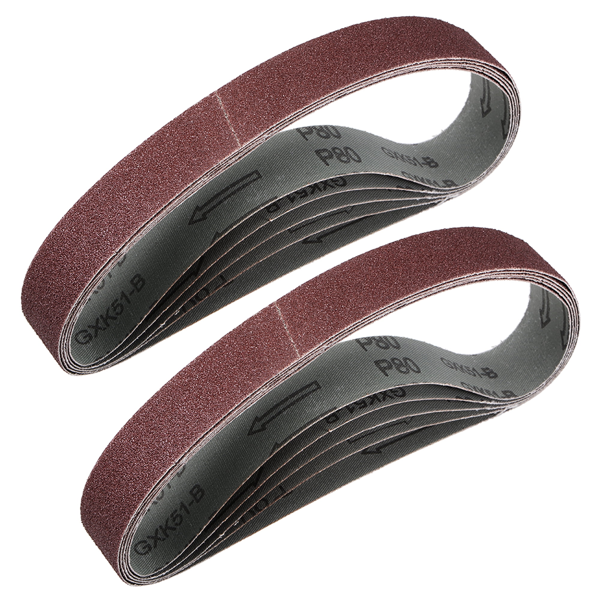 1 2 X 21 Sanding Belt 80 Grit Aluminum Oxide Sand Belt 10pcs 1-2-x-21-sanding-belt-80-grit-aluminum-oxide-sand-belt-10pcs